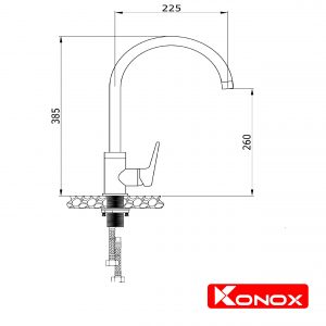 Vòi rửa bát Konox KN1201